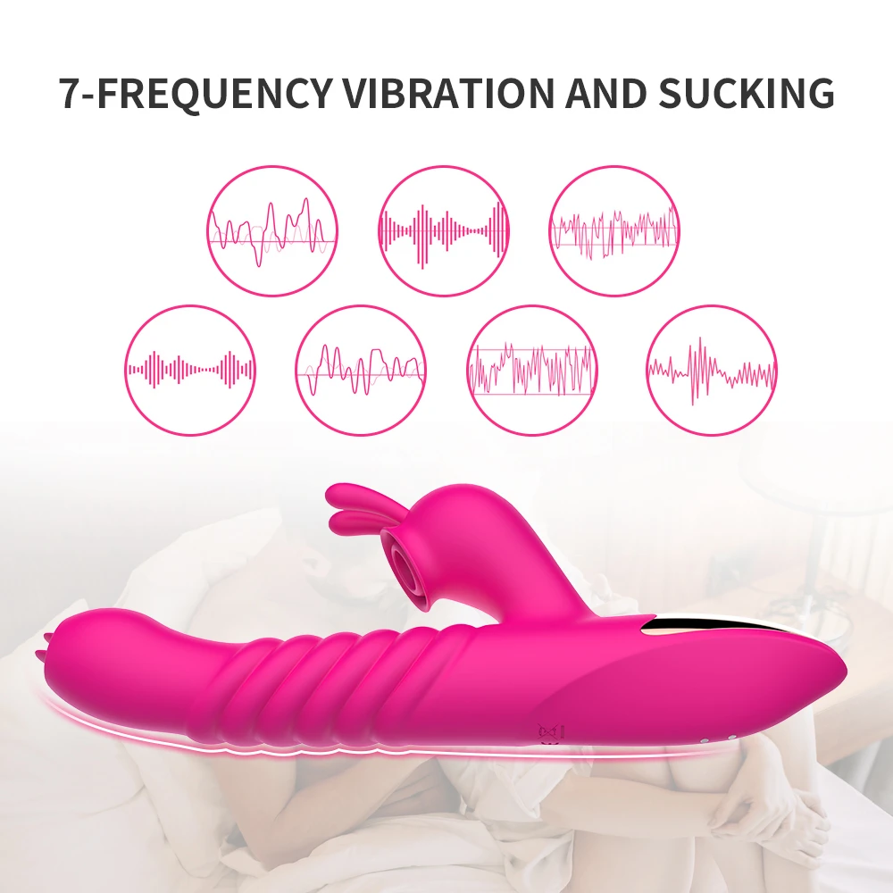 Double Tongue Rabbit Vibrator For Couples Sex Pleasure Toy_voghion.com