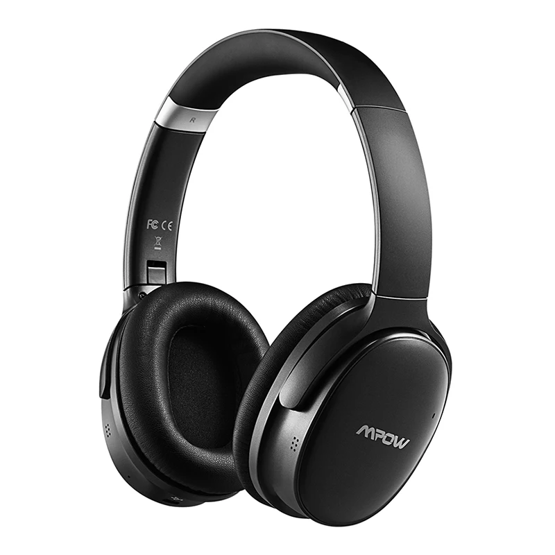 Black-AB Mpow H10 Активная Bluetooth-гарнитура с шумоподавлением HiFi стерео ANC Беспроводная проводная складная гарнитура для планшетного ПК ПК Mpow H5 - Цвет: Black-AB