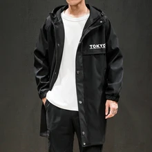 Тренч, Мужская Длинная ветровка большого размера для мужчин, куртка для студентов Giubotto Invernale Uomo GG50dy037