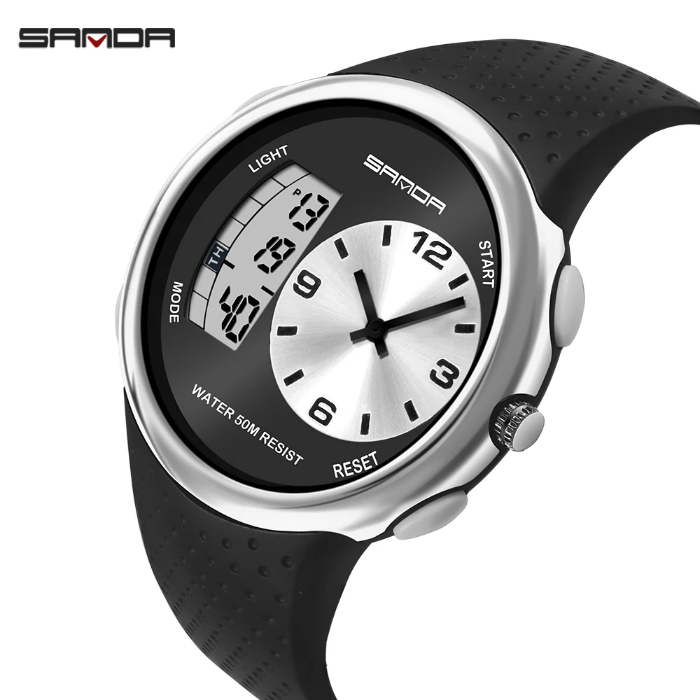 

Sports Men's Watches Fashion Waterproof Count Down Dual Time Men Digital Wristwatches Male Electronic Clock Relogio Masculino