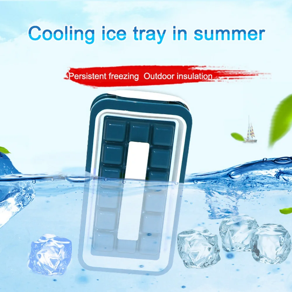 

Ice Cube Maker Container DIY Ice Cream Block Mold Tray 36 Grids Lattice Box Ice Cube Storage For Cocktail Whiskey Cold Beverages