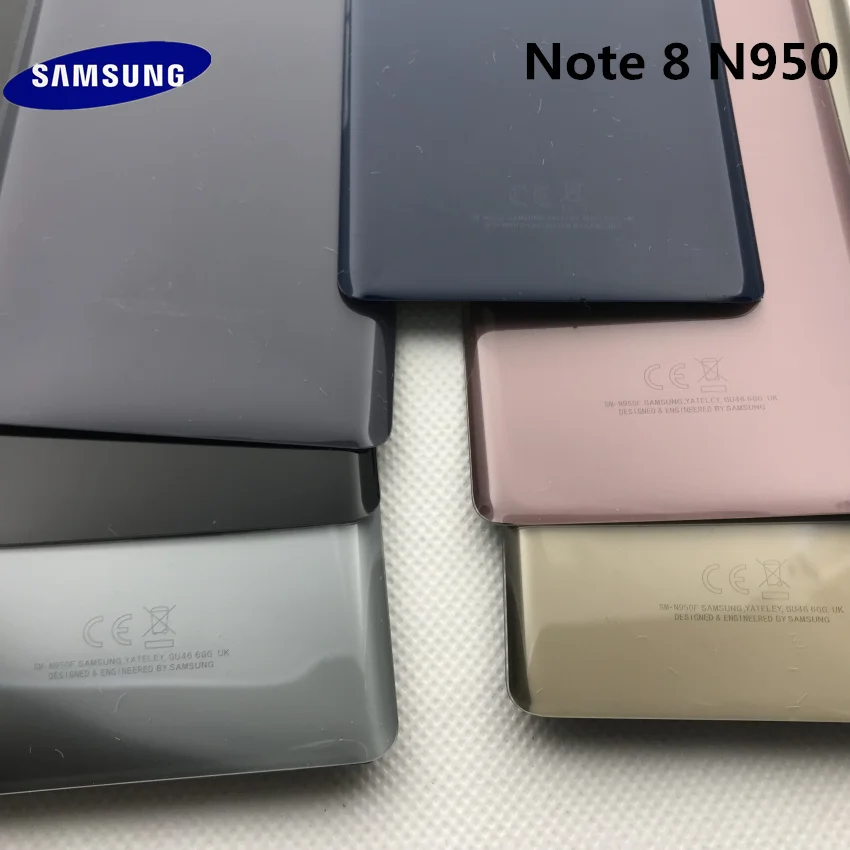 samsung задняя Батарея крышка note8 для samsung Galaxy Note 8 N950 SM-N950F N950FD сзади Стекло чехол