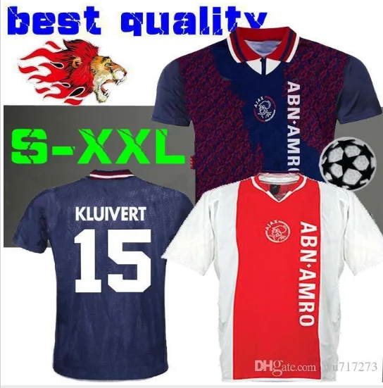 

1994 1995 Ajaxes retro soccer jersey 94 95 RIJKAARD KLUIVERT LITMANEN DE BOER SEEDORF DAVIDS SEEDORF OVERMARS shirt