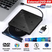 USB 3,0 Externe DVD Brenner Schriftsteller Recorder DVD RW Optisches Laufwerk CD/DVD ROM Player MACs OS Windows XP/7/8/10