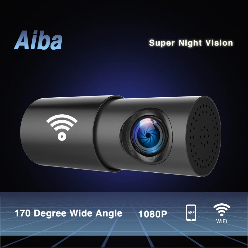 Aiba A10 видеорегистратор 1080P HD ночного видения Автомобильный Wifi для автомобиля 24H Park