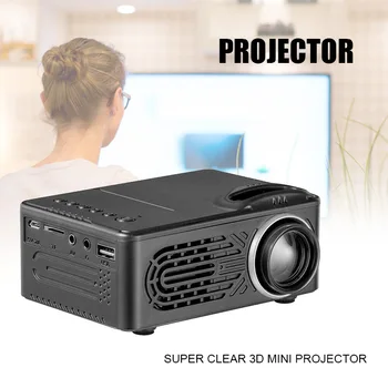 

HD Neat Portable Pocket Projector Support 1080P Built-in Stereo Speaker for Home Office LFX-ING