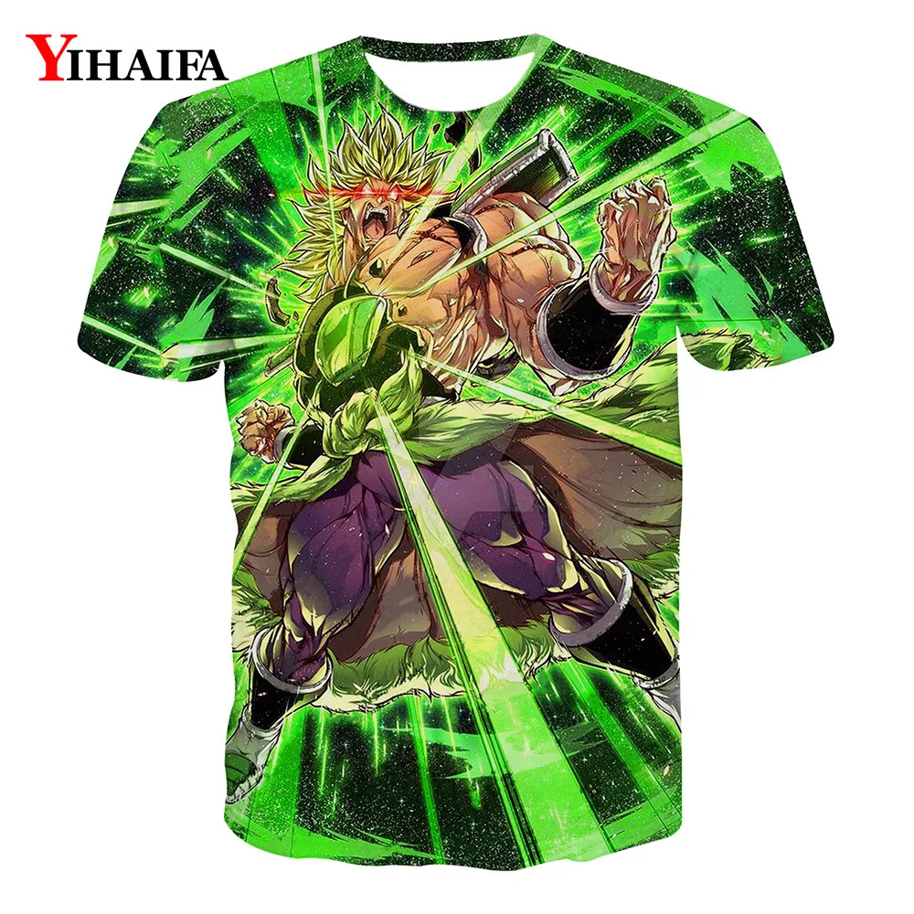 

New Men personality Anime Dragon Ball Z 3D Print T-shirt cool Fashion comfortable short-sleeved creative Tee shirt Tops