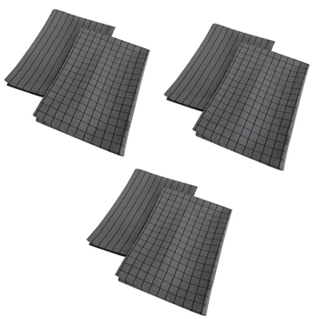 

6Pcs Cotton Table Napkins Cloth Tea Towel Absorbent Dish Cloth Scouring Pad Kitchen Towels Cleaning Cloth Handkerchief Party Din