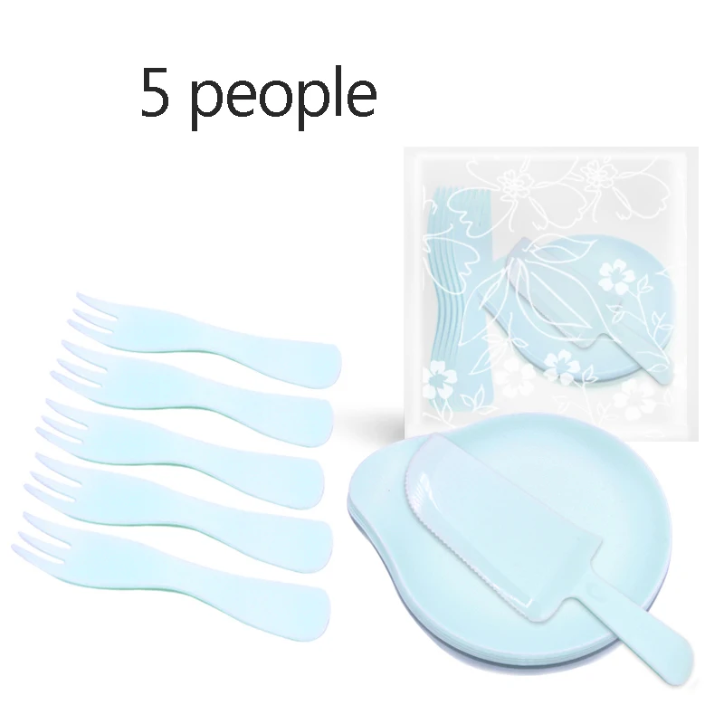 GIEMZA одноразовые пластины и вилки розовый набор посуды синий сплошной цвет Праздник Вечеринка барбекю Посуда пластик жесткий