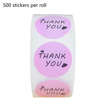 

500/2500pcs Thank You Stickers Seal Labels for Wedding Christmas Party Package