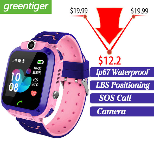 2019 New Smart watch LBS Kid SmartWatches Baby Watch for Children SOS Call Location Finder Locator Tracker Anti Lost Monitor+Box