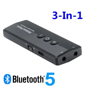 

Bluetooth 5.0 Transmitter and Receiver Wireless Adapter Stereo Aux Jack Adapters