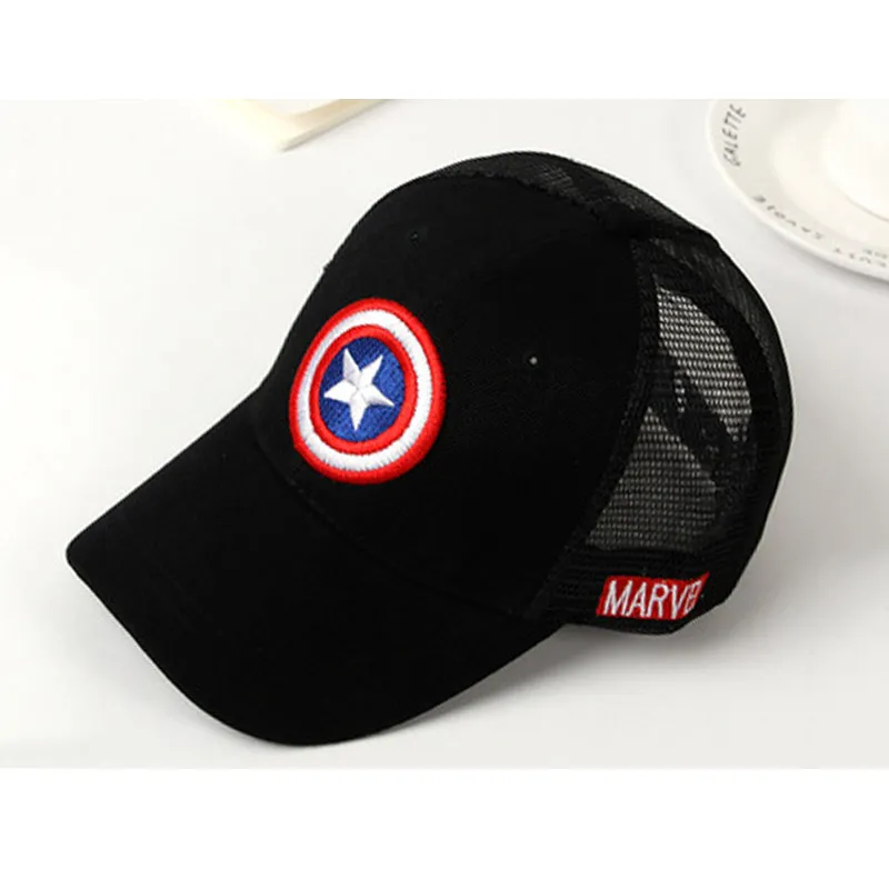 SQTEIO Летняя Детская кепка с героями мультфильмов Snapback Marvel Человек-паук Капитан Америка горра хип-хоп кепка - Цвет: 18