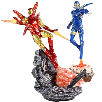 

Marvel Avengers Endgame Iron Man MK85 / Ruscue Pepper Potts 1/10 Scale PVC Statue Figure Collectible Model Toy