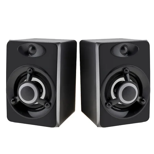 Black SADA V-118, портативная компьютерная колонка, USB 2,0, сабвуфер, комбинированный динамик, музыкальный динамик для ПК с красочной лампой для телевизора/ноутбука - Цвет: Black