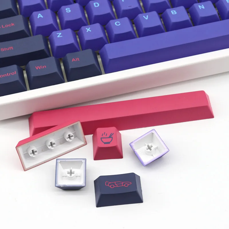 Chaves Gmk Laser Keycaps Pbt Cinco-face Sublimação Teclado Mecânico Keycap Cereja Perfil para mx Switch 132 - Imagem 3