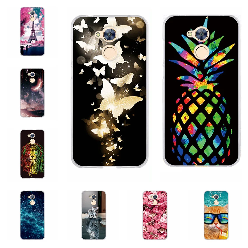 

Case For Huawei Honor 6A / Honor 5C Pro Back Silicone Pattern Cover For Huawei Honor 6a 6 A Soft TPU Print Painted Shells Bags
