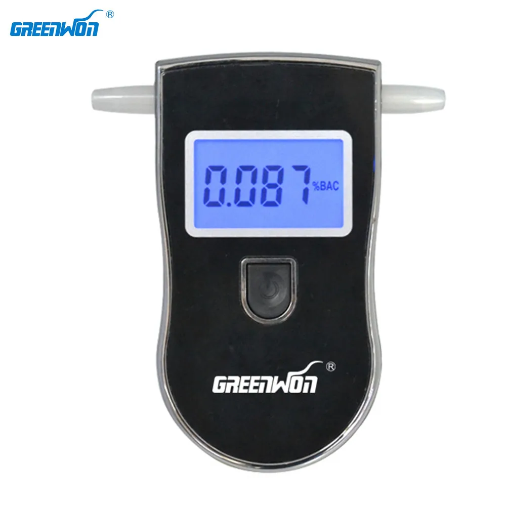 Цифровой алкотестер GREENWON цифровой для дыхания бесплатная доставка оптовая