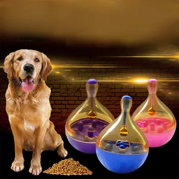 

Automatic Feeder Tumbler Feeding Large Plastic Tumbler Food Feeders Puppy Pet Dogs Cats Training Exercise Fun Bowl Tasty Toy