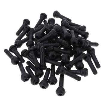 

100 Pieces TR414 Tubeless Tire Valve Stems Stubby for ATV, Lawn Mower