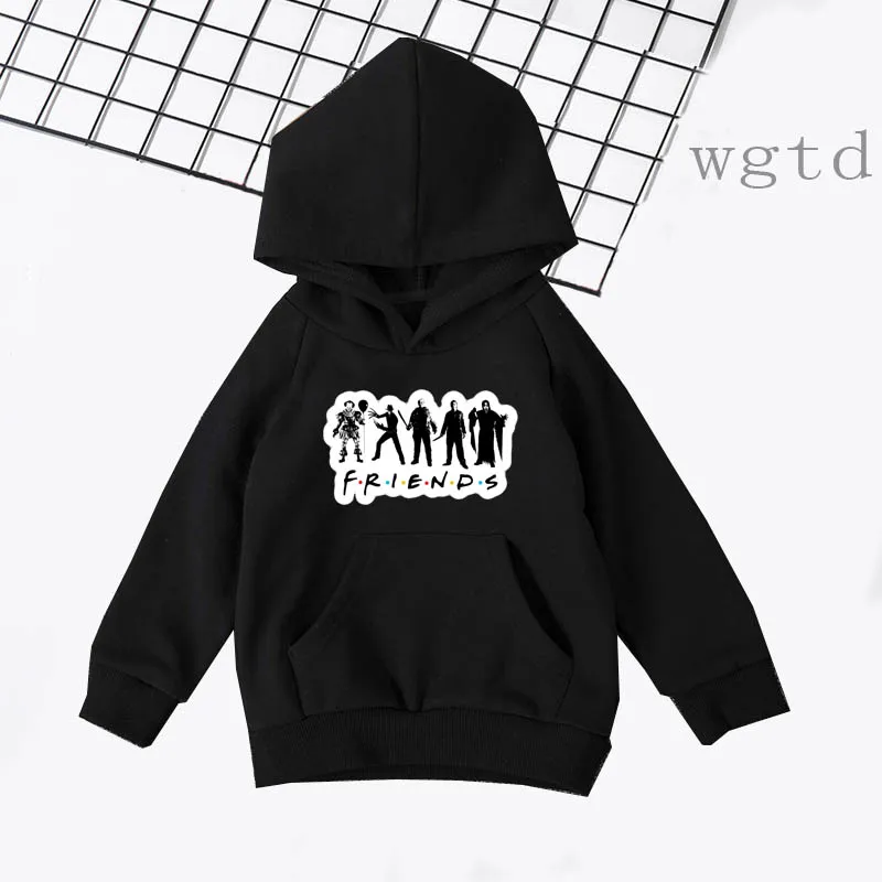 Roupa Feminina Infantil Horrow Friends; детские толстовки с капюшоном; детская осенне-зимняя теплая толстовка с капюшоном для мальчиков и девочек; свитер с длинными рукавами для малышей