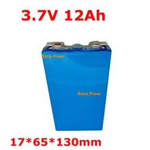 1 шт. образец 1765130 3,7 v 12ah 12000mah полимерный 3,7 v аккумулятор 3,7 v 30 высокий сток 60A литиевый для Diy блок питания 12ah Электрический