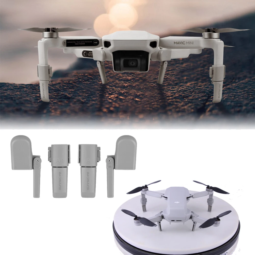 Flash Sale DWV Shock-absorb Landing Gear for DJI Mavic Mini Foldable Extended Landing Gear Leg Support Protector Extensions Accessories 