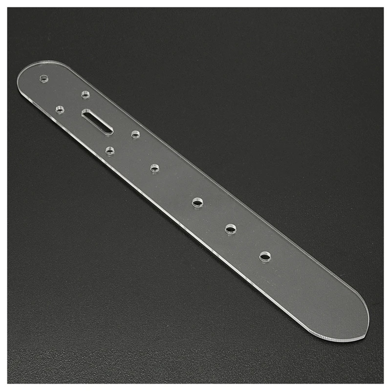 5Pcs Set Acrylic Leather Belt Buckle Head End Templates Stencil Tool
