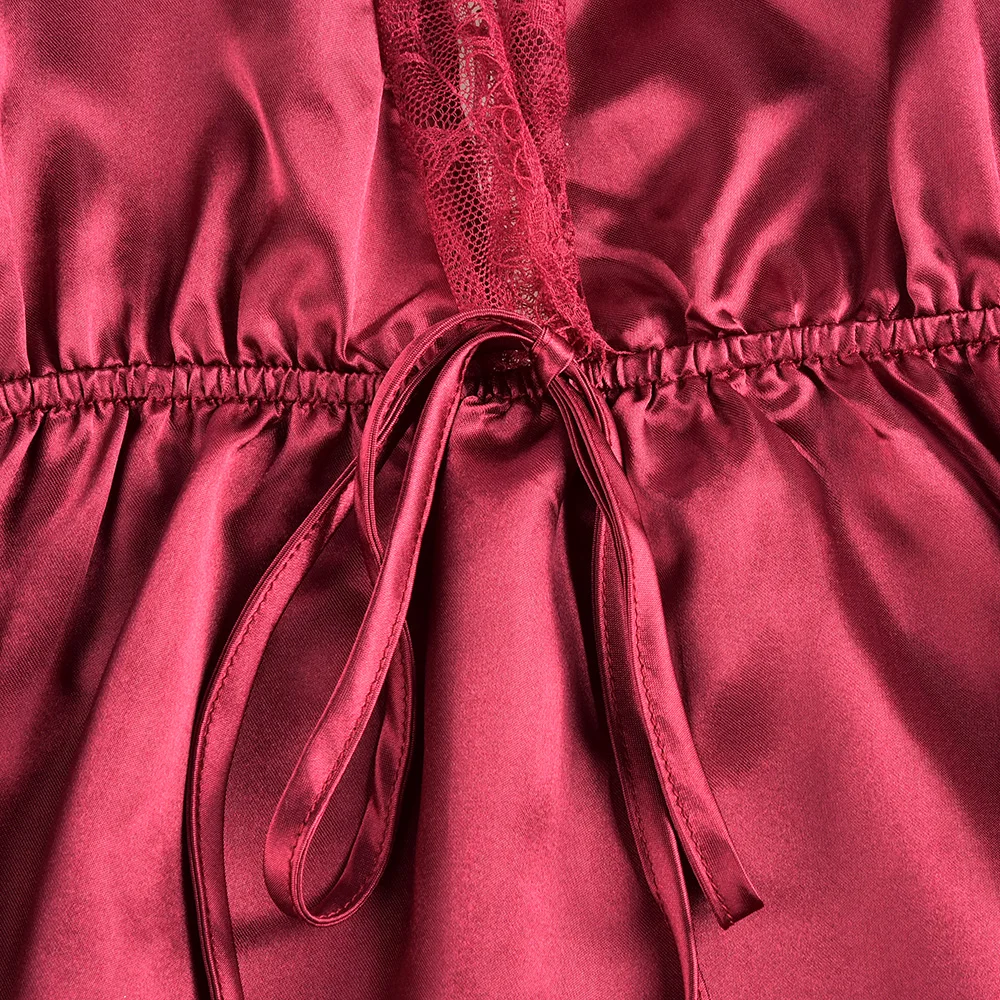 Женское платье для сна размера плюс, сексуальное кружевное ночное белье на бретельках, горячая эротическая ночная рубашка, Женское ночное белье с глубоким v-образным вырезом, 5xl 35