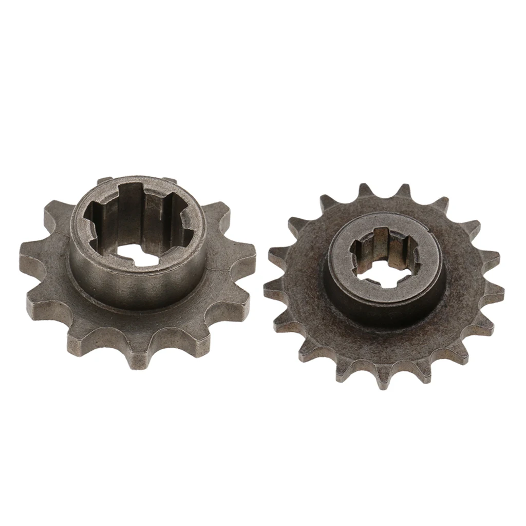 MagiDeal 2pcs 11T 17T Front Sprocket Pinion Gear 49cc for Dirt Bike