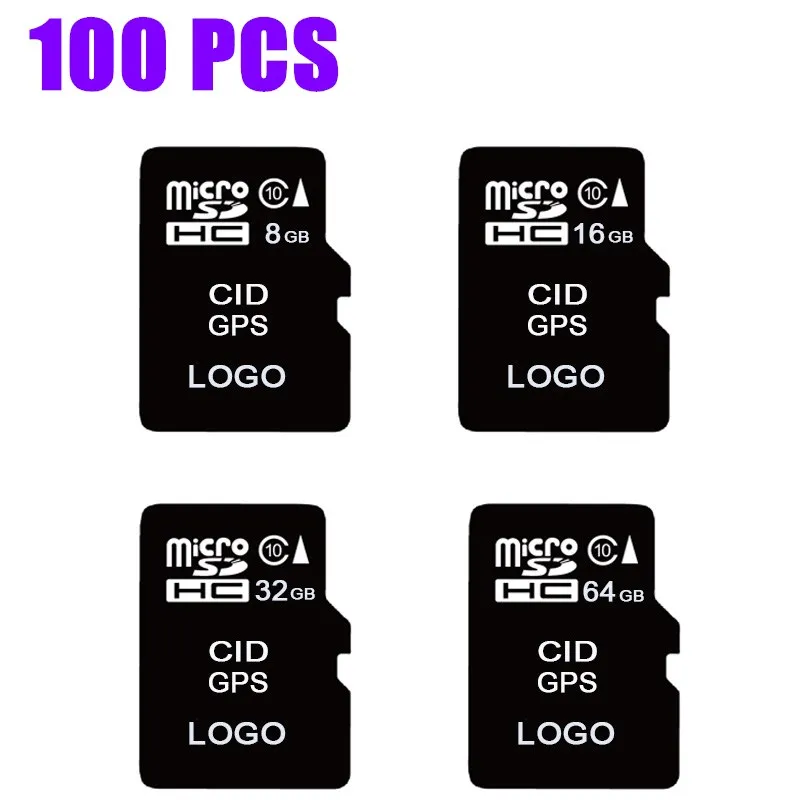 100PCS CID GPS 16GB 32GB 64GB Micro sd TF card Memory Card modification