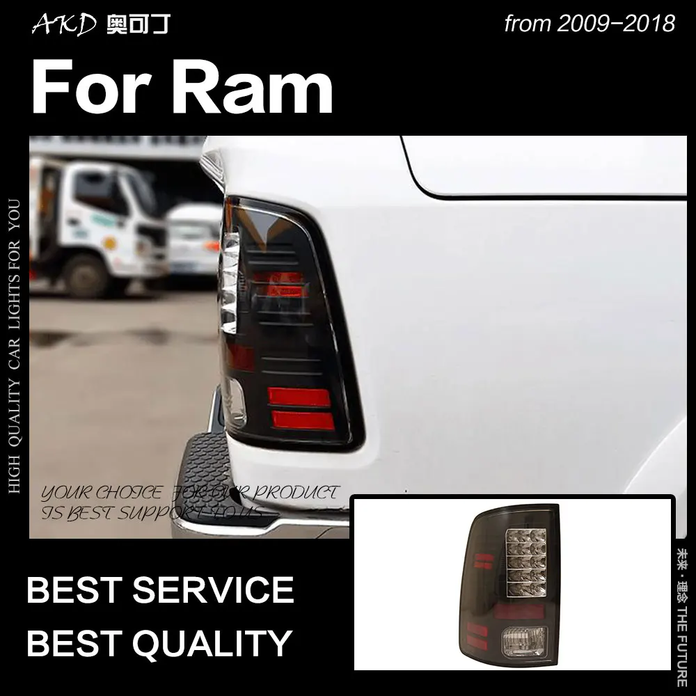 AKD автомобильный Стайлинг для Dodge Ram задние фонари 2009- Ram1500 Ram2500 светодиодный задний фонарь светодиодный дневные ходовые огни тормоз Обратный Авто аксессуары