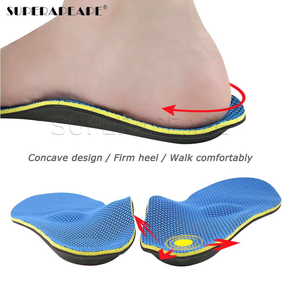 

High Quality Severe Flat feet insoles Orthotic Arch Support Foot Massage Inserts Orthopedic Shoes Insoles Heel Pain Men Woman