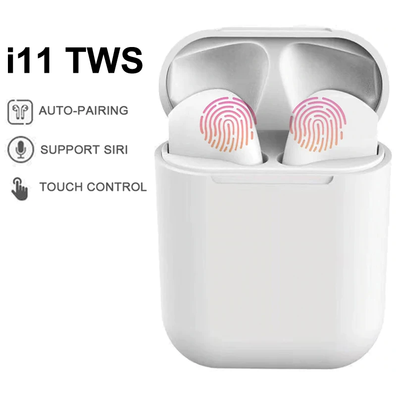 

i11 TWS Wireless Earphone Mini Bluetooth 5.0 Earbuds Stereo Sport Headset Mic Cordless Handsfree Airpots Airpodering Pro