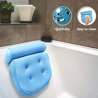 Ademend 3D Mesh Spa Bad Kussen Met Zuignappen Nek En Rug Ondersteuning Spa Kussen Voor Thuis Hot Tub Badkamer accersories