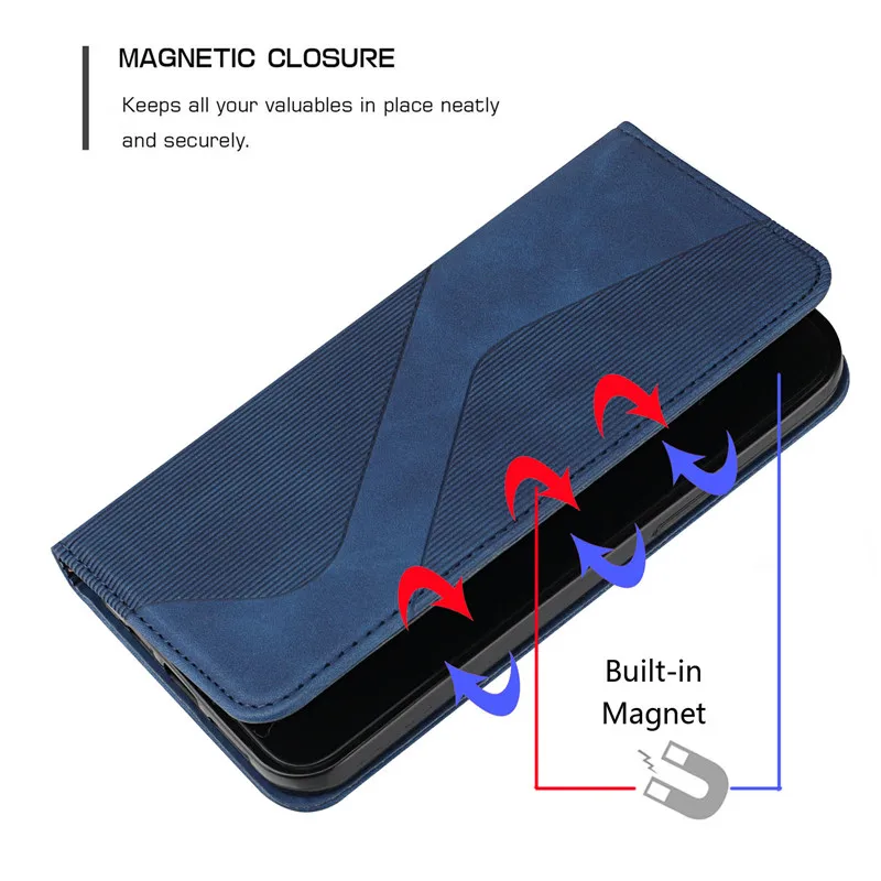 Magnetic Leather Book iPhone Case