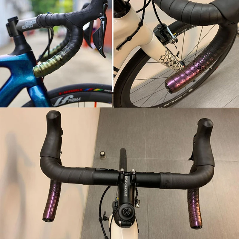 Ciclovation передовая лента для руля велосипеда для шоссейного велосипеда премиум-класса с кожаным Тач-хамелеоном с органическим гелем
