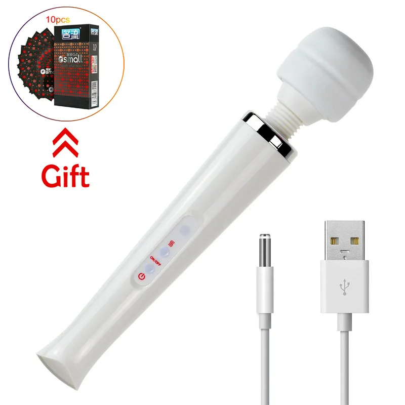 10 скоростей массажер вибратор AV волшебная палочка USB зарядка палка мощный клитуа