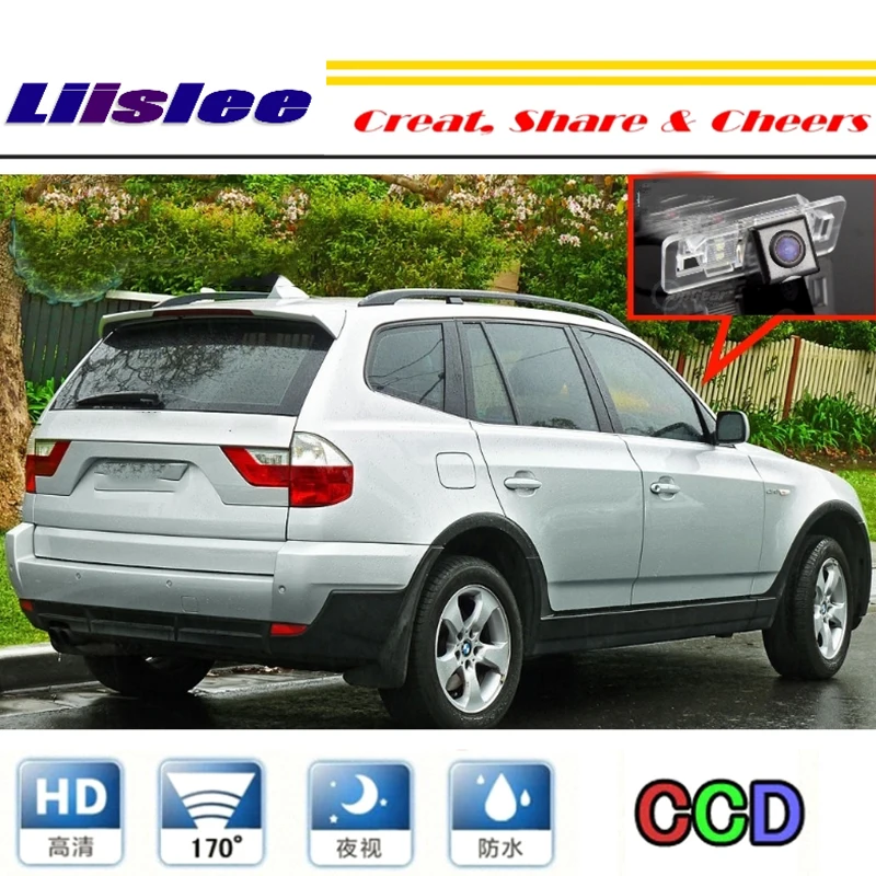 For BMW X3 E83 2003~2010 rearview Rear View Back Up Camera For PAL NTSC to Car Tuning CCD RCA Connector (7)