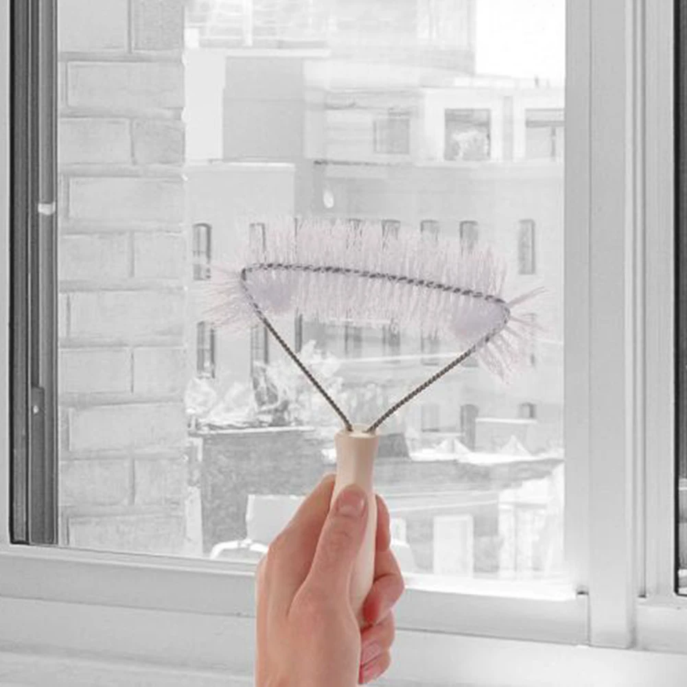 Supplies Non-Slip Home Use Anti-Mosquito Net Hanging Hole Spider Web Tool Screen Window Curved Cleaning Brush Dust Professional