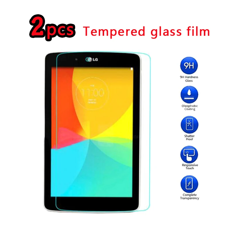 2 шт. 9H закаленное стекло для LG G Tablet Pad 7 0 8 3 10 1 GPad V400 V480 V490 V500 V700 Защитная пленка