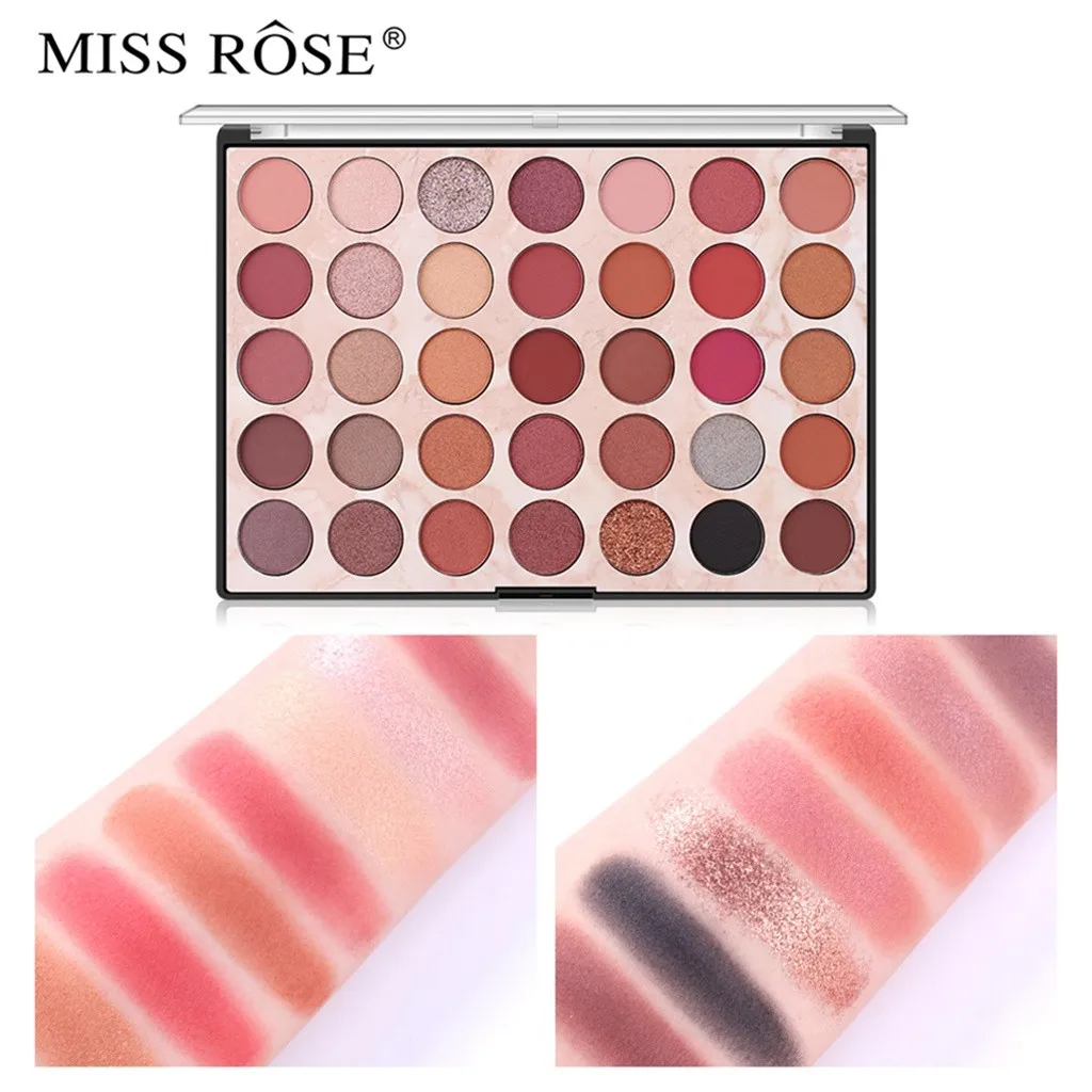 MISSROSE перламутровые блестящие тени для век Пудра матовые тени для век косметический макияж 35 цветов Палитра теней для век макияж 1216
