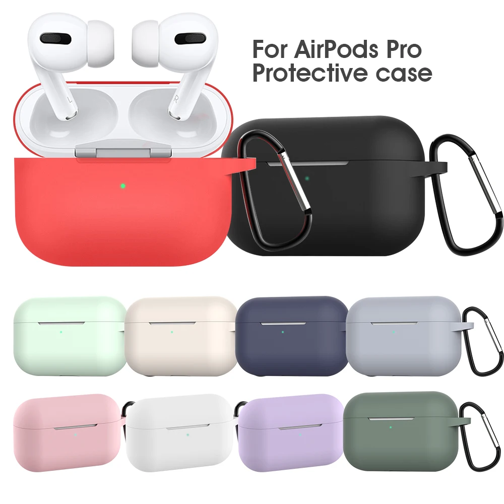 

Thin Silicone Case For Airpods Pro Luxury Protective Earphone Cover Case For Apple Airpods Pro Air pods 3 Cases Shockproof Coque