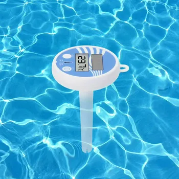

Solar Powered Digital Thermometer Accurate Aquarium Water Temperature Gauge Measure Tool for Outdoor Indoor Swimming Pools Spas