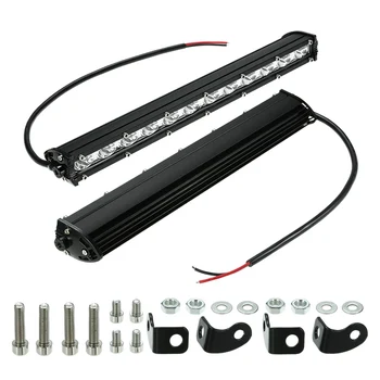 

Hot 2Pcs 13" 36W LED Light Bar Slim Work Light Spot Beam Driving Fog Light Road Lighting for Car Truck SUV Boat Marine Jeep
