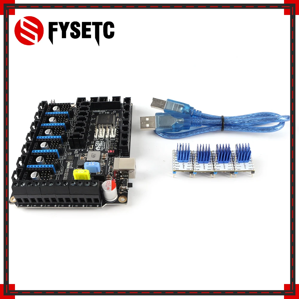 S6 V1.2 доска 32 бит плата управления MX разъем VS F6 SKR V1.3 с 4 шт. TMC2209 V3.0 Драйвер шагового