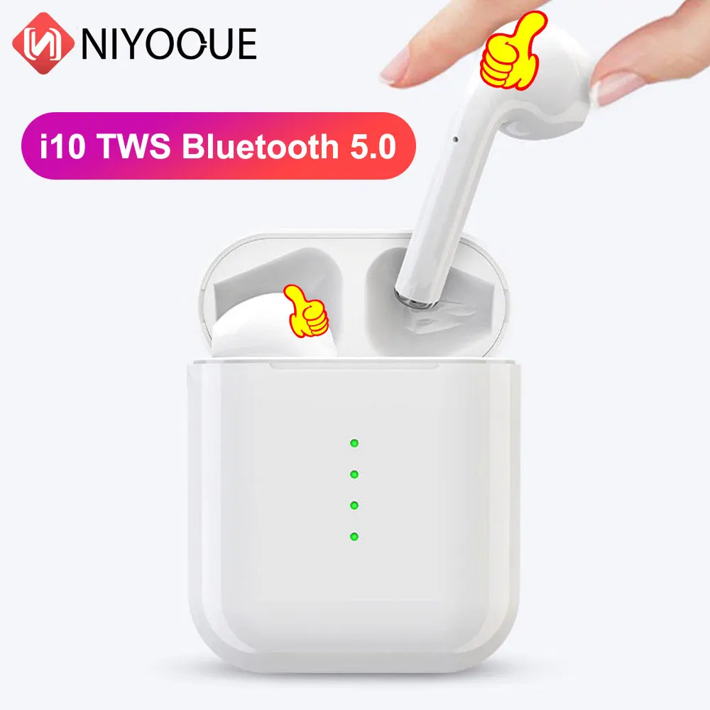 

I10 Tws Wireless Bluetooth 5.0 Earphone Wireless Charging Headset Pop Up Earbuds For Iphone Xiaomi Pk H1 W1 Chip 2019 Newest