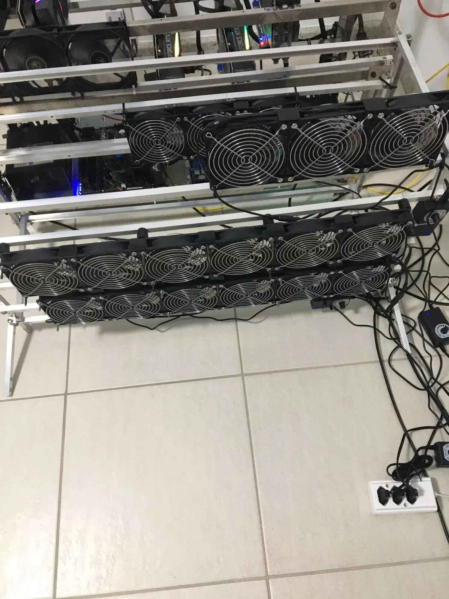 de mineração máquina workstation gabinete 120mm caso