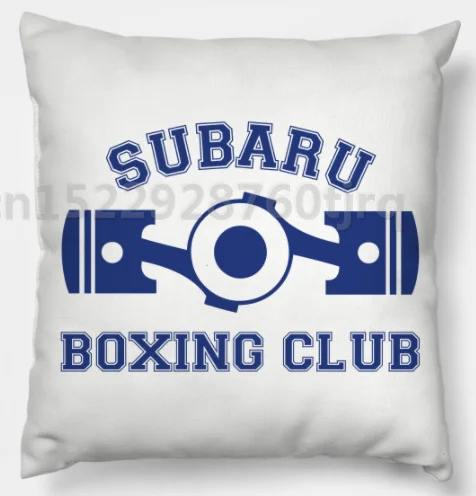 New SUBARU CAR LOGO Print Pillow Case Cotton made pillowcase wholesale 45X45cm,55X55cm(Two side