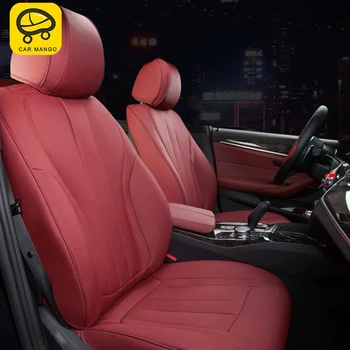 

CARMANGO for BMW G30 5 Series 2018 2017 Car Seat Cover Set Trim PU Leather Automobiles Seat Covers Interior Accessories